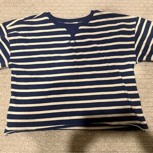Striped Navy & White Kids Tee